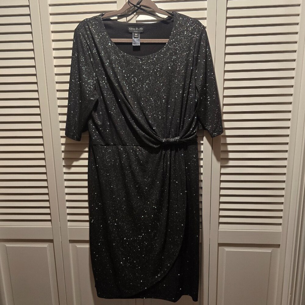 Alexa B Nites Black Sparkle Dress